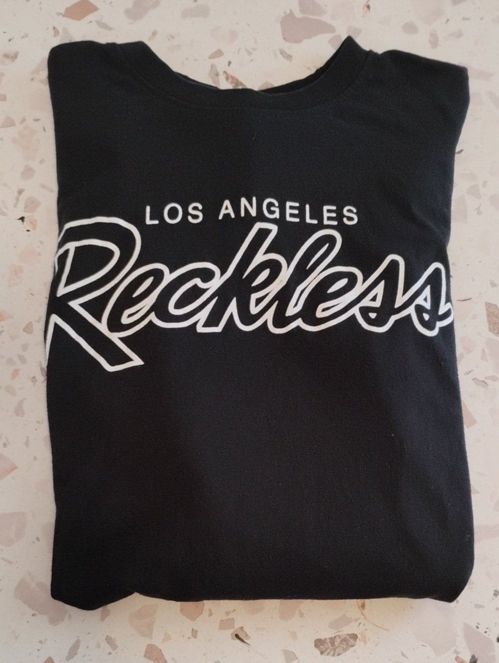 Los Angeles Reckless Mens Black Graphic Tee